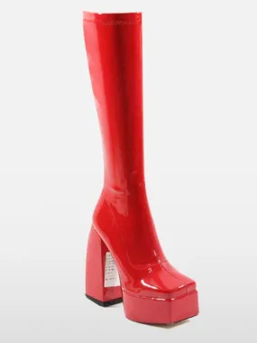 Thick Platform High Heel Knee Boots