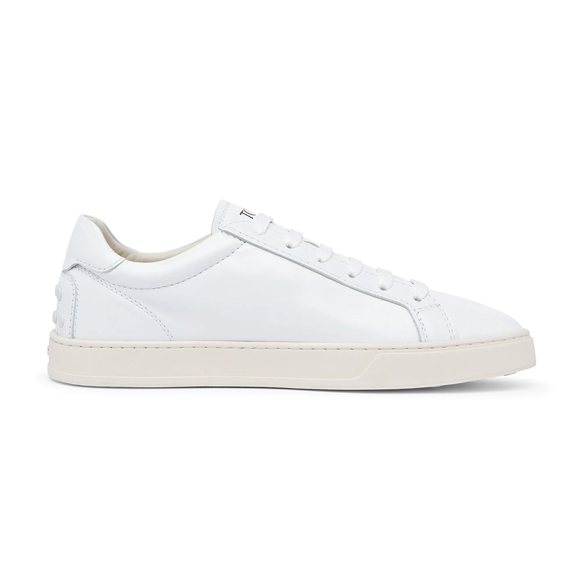 TOD's Low Top Leather Trainer (White)