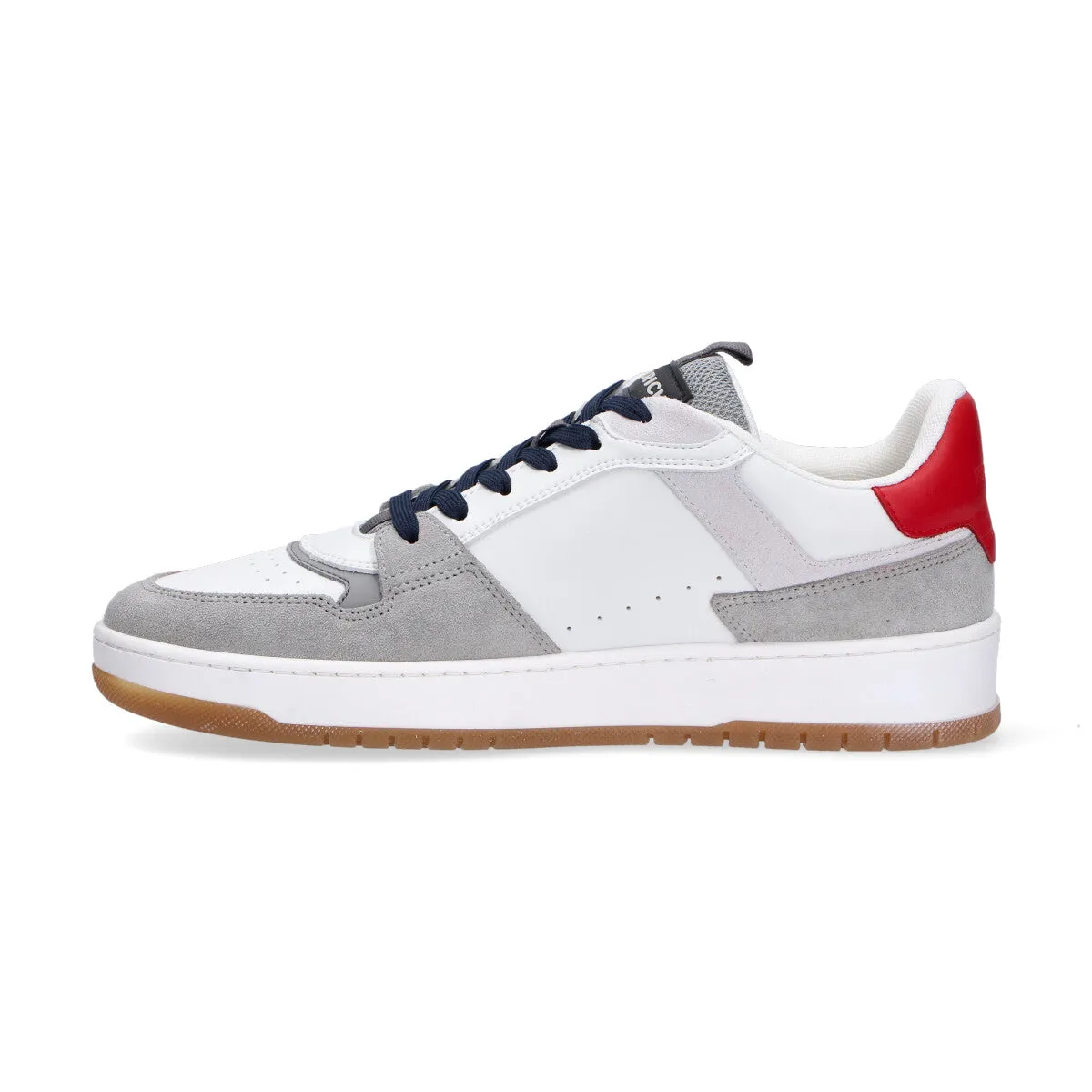 Woolrich sneakers in pelle-camoscio bianca